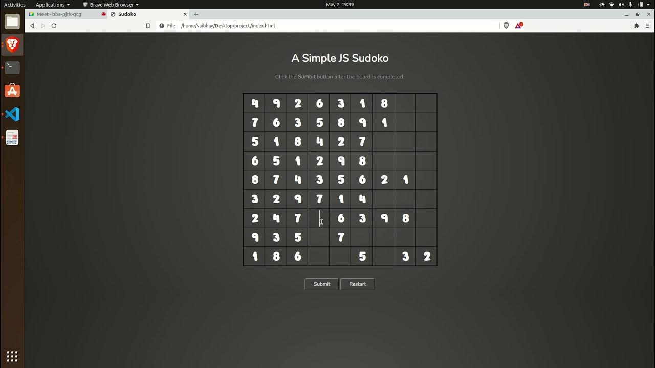 SuDoku || Code Driven || HTMl, CSS, JAVASCRIPT - YouTube