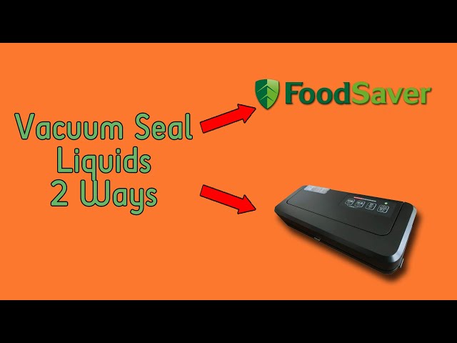 5 Steps - Vacuum Sealing Liquids