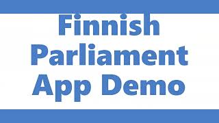 Finnish Parliament App Demo screenshot 2