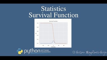 Statistics Course. Survival Function. #python #matplotlib #numpy  #statistics #maths