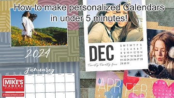 How to create a personalized calendar in under 5 minutes!
