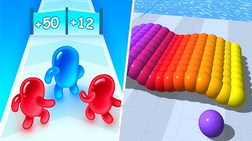 Satisfying Mobile Games 2023 - Join Blob Clash 3D, Canvas Run, Giant Rush, Sandwich Runner,Pop It...
