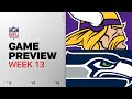 Minnesota Vikings vs Seattle Seahawks | Week 13 Game Preview