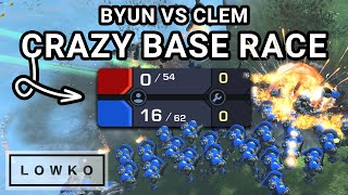 StarCraft 2: CHEESE - Clem NON-STOP AGRESSION vs ByuN!