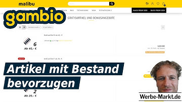 Kostenloses Gambio-Tool sorgt für besseres Einkaufserlebnis: Artikel mit Bestand bevorzugen