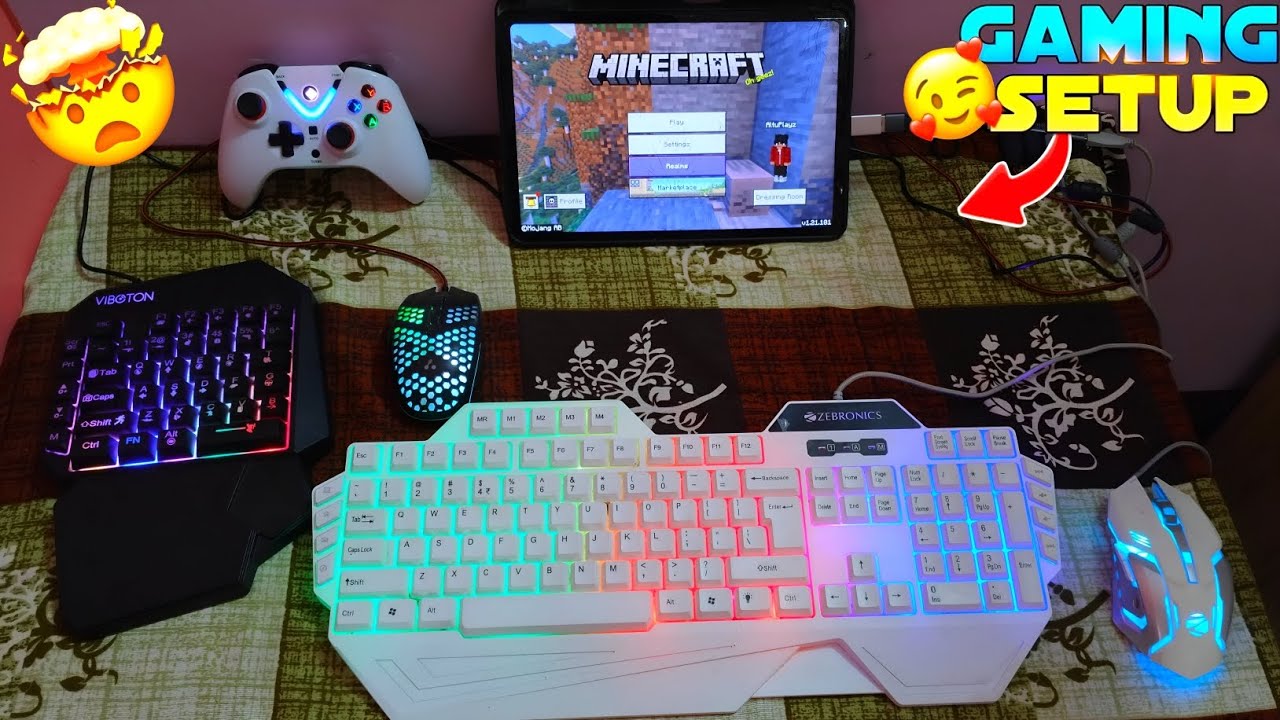 I Reveal My INSANE 40XXX Gaming Setup 💀 | Playing Minecraft with Keyboard, Mouse & Controller|| 
