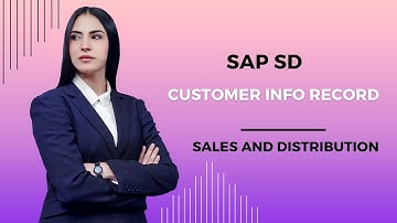 SAP SD Training - Customer Info Record | SAP SD