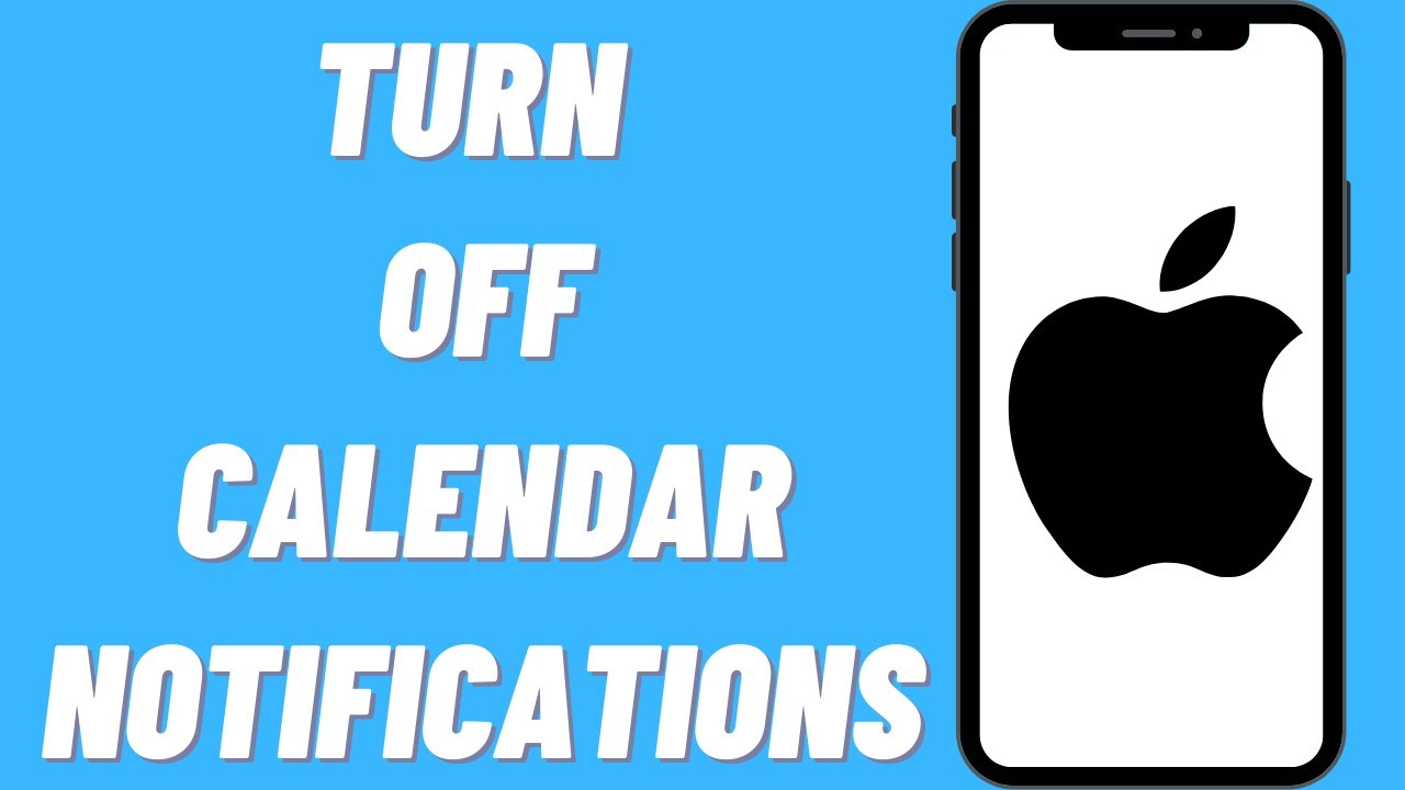 How To Turn Off Calendar Notifications On iPhone YouTube