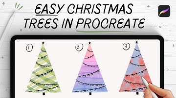 How to make a Christmas tree in Procreate 🎄(a simple + easy tutorial!)