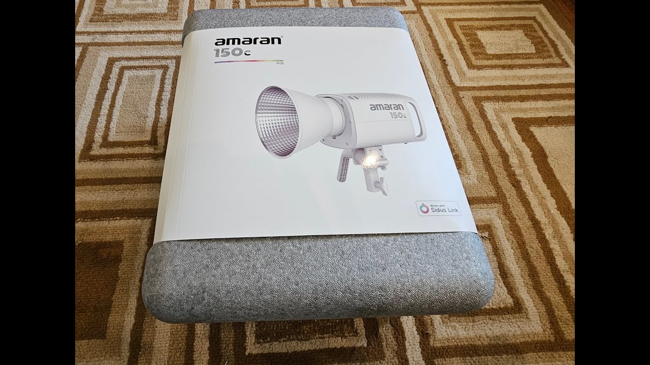 Aputure Amaran 150c COB Video Photo RGB Light, 2,500K to 7,500K Unboxing