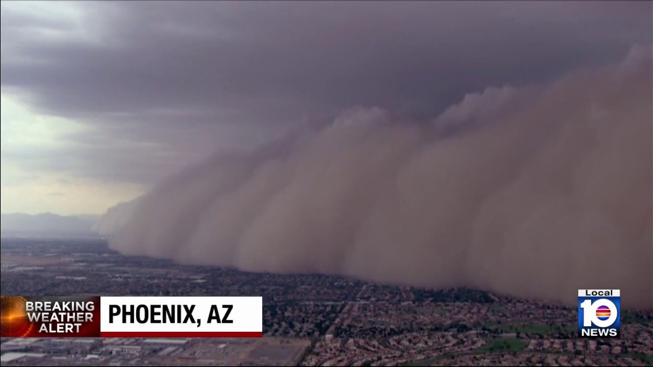 Massive dust storm blankets parts of Phoenix - YouTube
