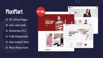 Munmart - Minimal eCommerce HTML Template | Themeforest Website Templates and Themes