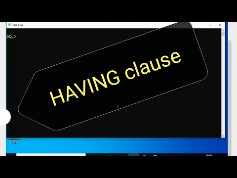 HAVING CLAUSE in sql|| SQL in telugu