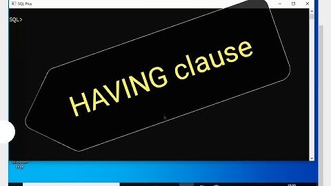 HAVING CLAUSE in sql|| SQL in telugu