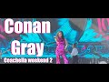 Conan Gray at Coachella weekend 2