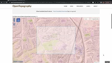 OpenTopography - getting LIDAR data, DEMs, hillshading, contours, and more