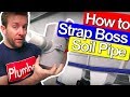 SOIL PIPE STRAP BOSS - HOW TO DRILL AND INSTALL