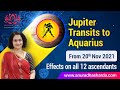 Jupiter transits to Aquarius | Effects on all 12 Ascendants | From 20th November 2021