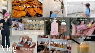 vlog- Dre baby pork chops +new products +deep cleaning +home smell goods +new nails +etc.