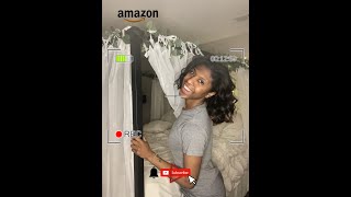 MY NEW BED FRAME!! CANOPY BED FRAME FROM AMAZON!! REVIEW!