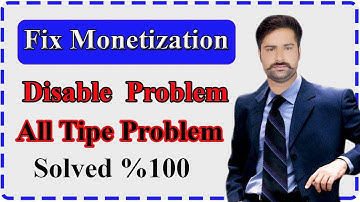 Fix Youtube Monetization Tab Disable Problem Solved - Live Proof Video