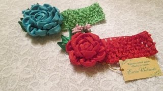 Повязка на голову для девочки своими руками / Цветы из ткани / Елена Шевченко / Повязка на голову для девочки своими руками / Цветы из ткани / Елена Шевченко /