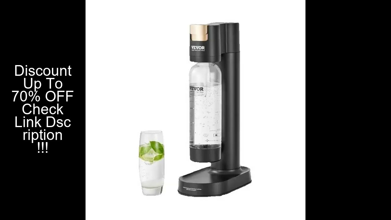 SucceBuy Sparkling Water Maker, Soda Maker Machine for Home Carbonating, Seltzer Water Starter Kit w