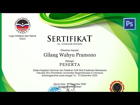 Tutorial Desain Sertifikat Seminar dengan CorelDraw YouTube