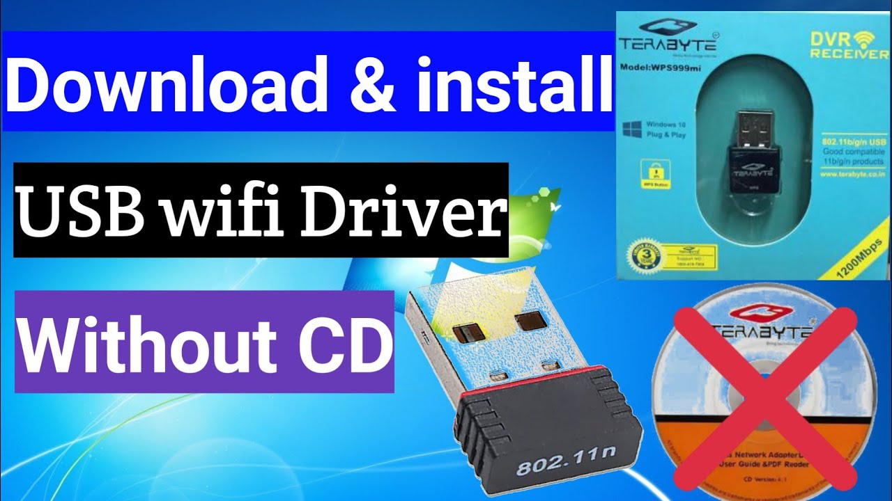 How to download & install USB wifi driver in windows 7. USB Adapter