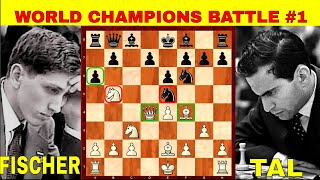 LABANAN NG WORLD CHAMPIONS #1 || Fischer, Robert James - Tal, Mihail || 30th Bled 1961 #143