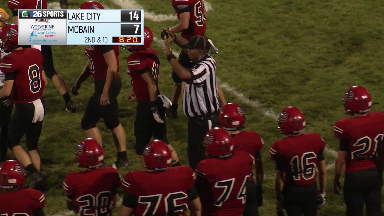 High School Football 09/20/19 Lake City Vs McBain Third Quarter YouTube