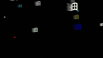 Flying Windows screensaver in Windows 98