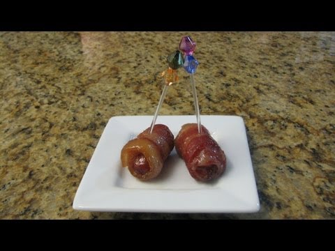 Bacon Wrapped Smokies with Brown Sugar and Butter - Lynn's Recipes