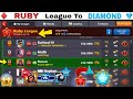 8 ball pool  rank ist ruby league to diamond  free 100 cash