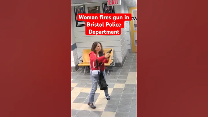 Woman puts gun to head, fires rounds at glass in Bristol Police Department #news #shorts #viral