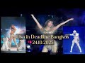 Lisa Performance Blackpink Deadline In Bangkok 24 10 2025 