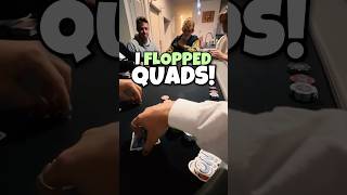 Quads With Pocket Queens!! #Poker #Shorts