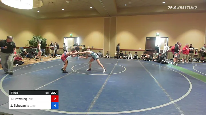 113 Lbs Final - Travis Browning, Lake Erie Wrestling Club Vs Jeremiah Echevarria, Long Beach-usa W