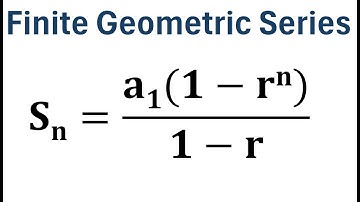 Finding the Sum of a Finite Geometric Series