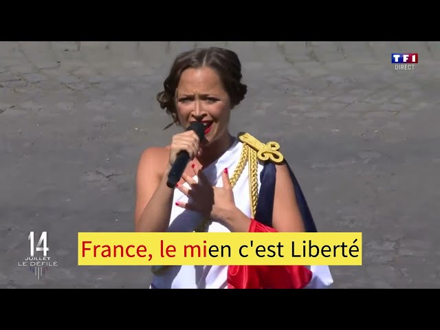 FRANCE par Candice Parise (14 juillet 2022) - Avec  paroles (lyrics) class=