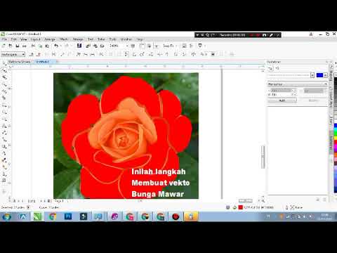Menggambar Vektor Bunga Mawar - YouTube