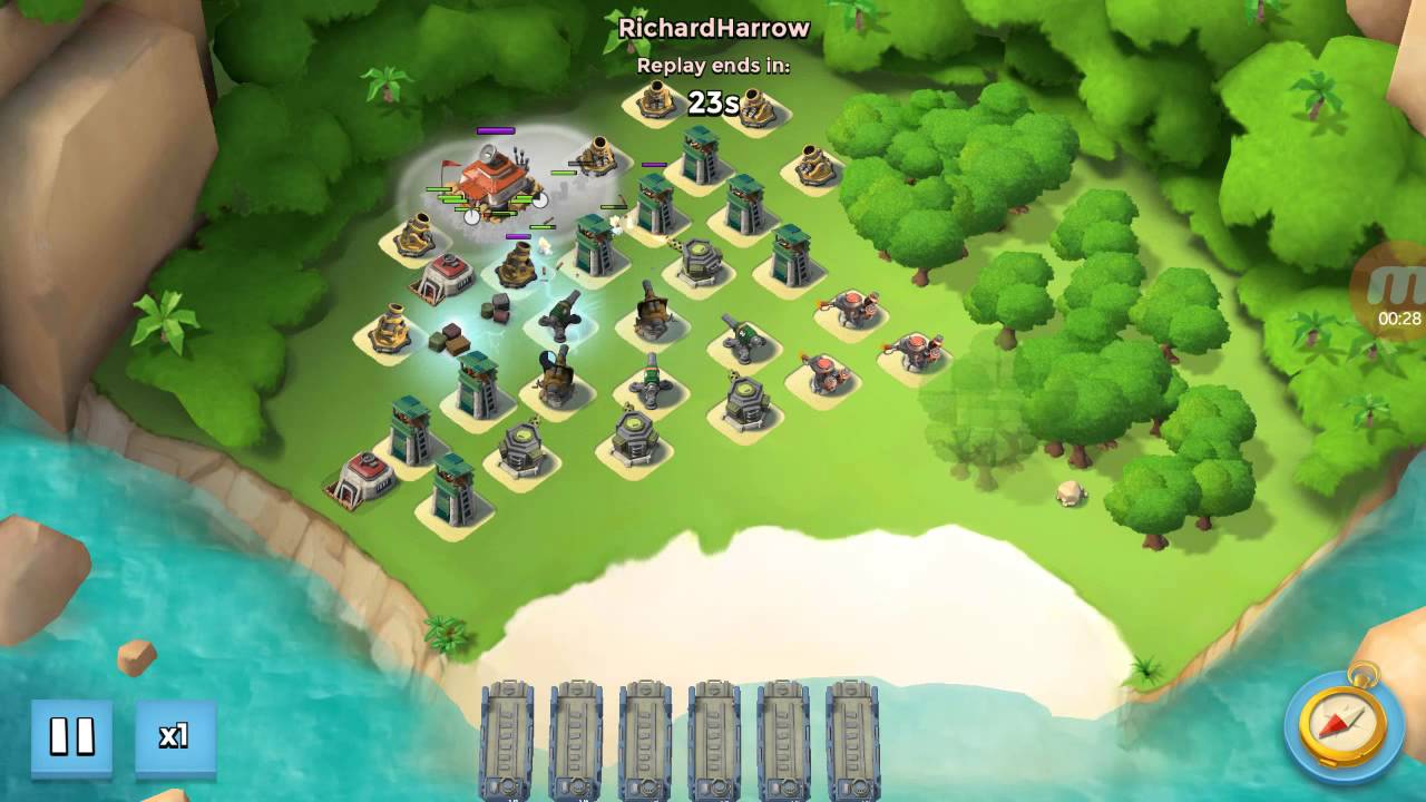 Boom Beach NPC Base Left Field Level 40 YouTube