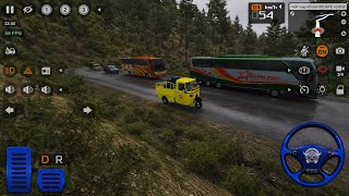 TUK TUK AUTO RICKSHAW 🛺 vs HEAVY TRAFFIC! 😱 INSANE BUSSID GAMEPLAY | Indonesia Bus Simulator Mod screenshot 1