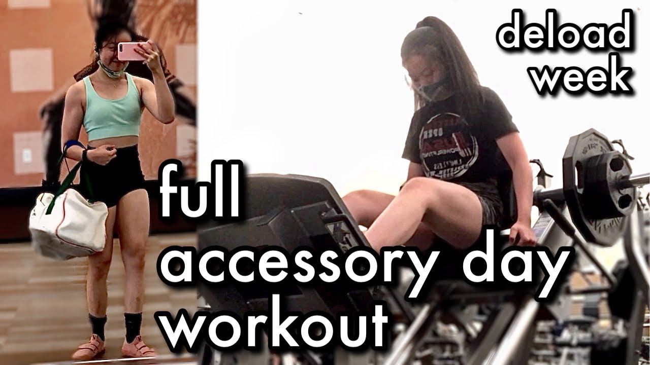 FULL BODY BODYBUILDING DAY WORKOUT (powerlifter deload accessory day