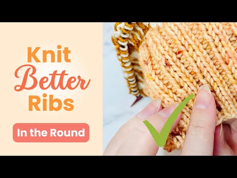 Avoid Messy Rib Knitting! 🧶 How to Make Neater Rib Stitches (Knitting in the Round)