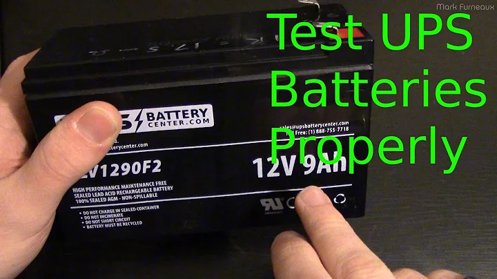 How to Quickly Test UPS Batteries Without the UPS Itself