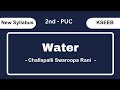 Water - By Challapalli Swaroopa Rani | 2nd PUC | Karnataka State Board | By WebSeek.Academy