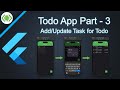 Todo application using Flutter - Part 3