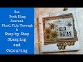 Bee Book Ring Journal | Step by Step Stamping and Colouring | Final Flip Through