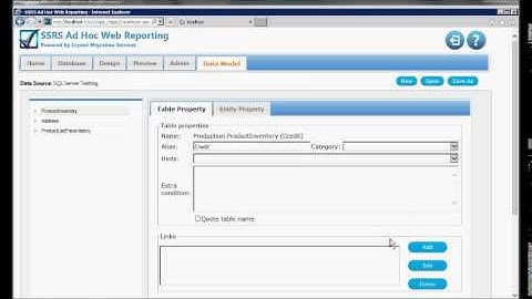 SSRS Web Reporting with SQL Server Database